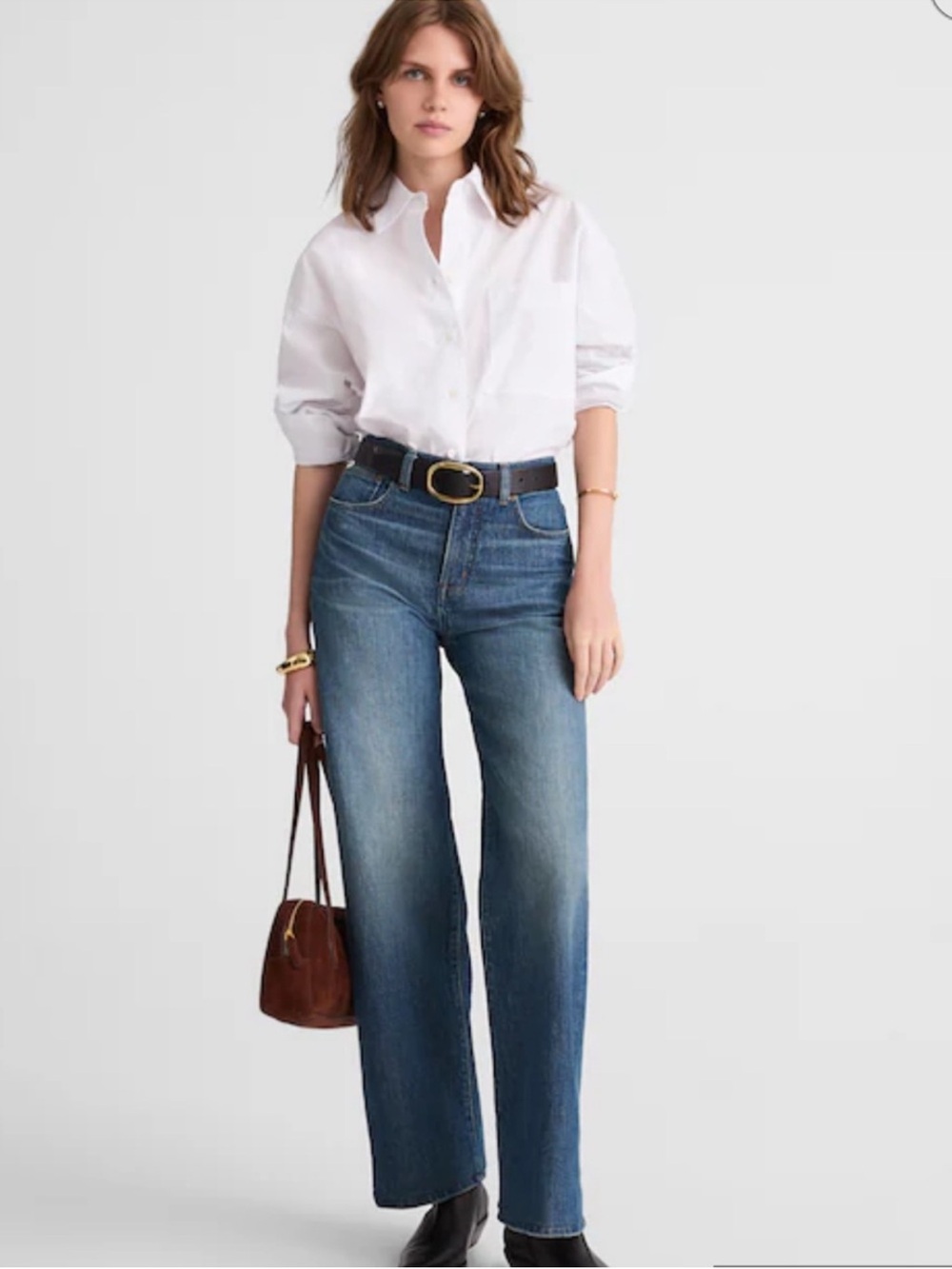 Madewell Classic Straight-Leg Jeans in Medium Blue Wash